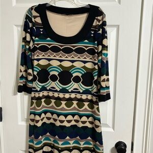 Tiana B. Multicolor Geometric Dress